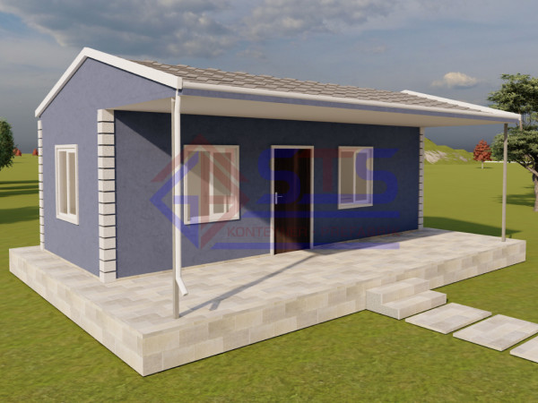 44 m² Verandalı Modüler Ev