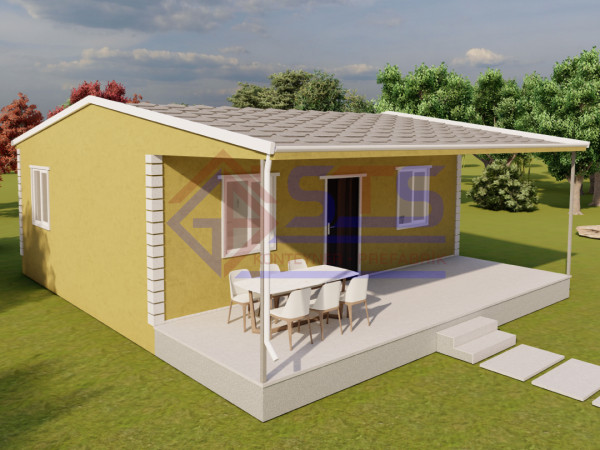 72m² Verandalı Modüler Ev