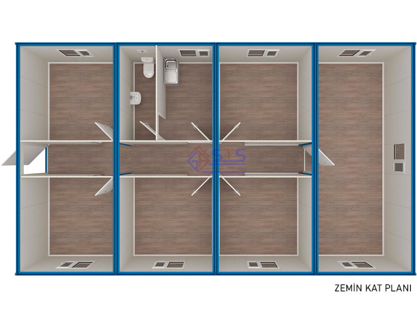 168 m² Ofis Konteyner