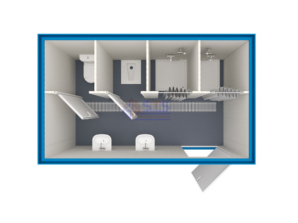 STS-304-2 WC/DUŞ Konteyner...